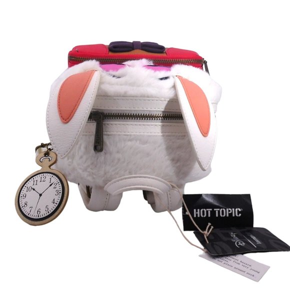 Loungefly Disney Alice in Wonderland White Rabbit Mini Backpack - Picture 5 of 10